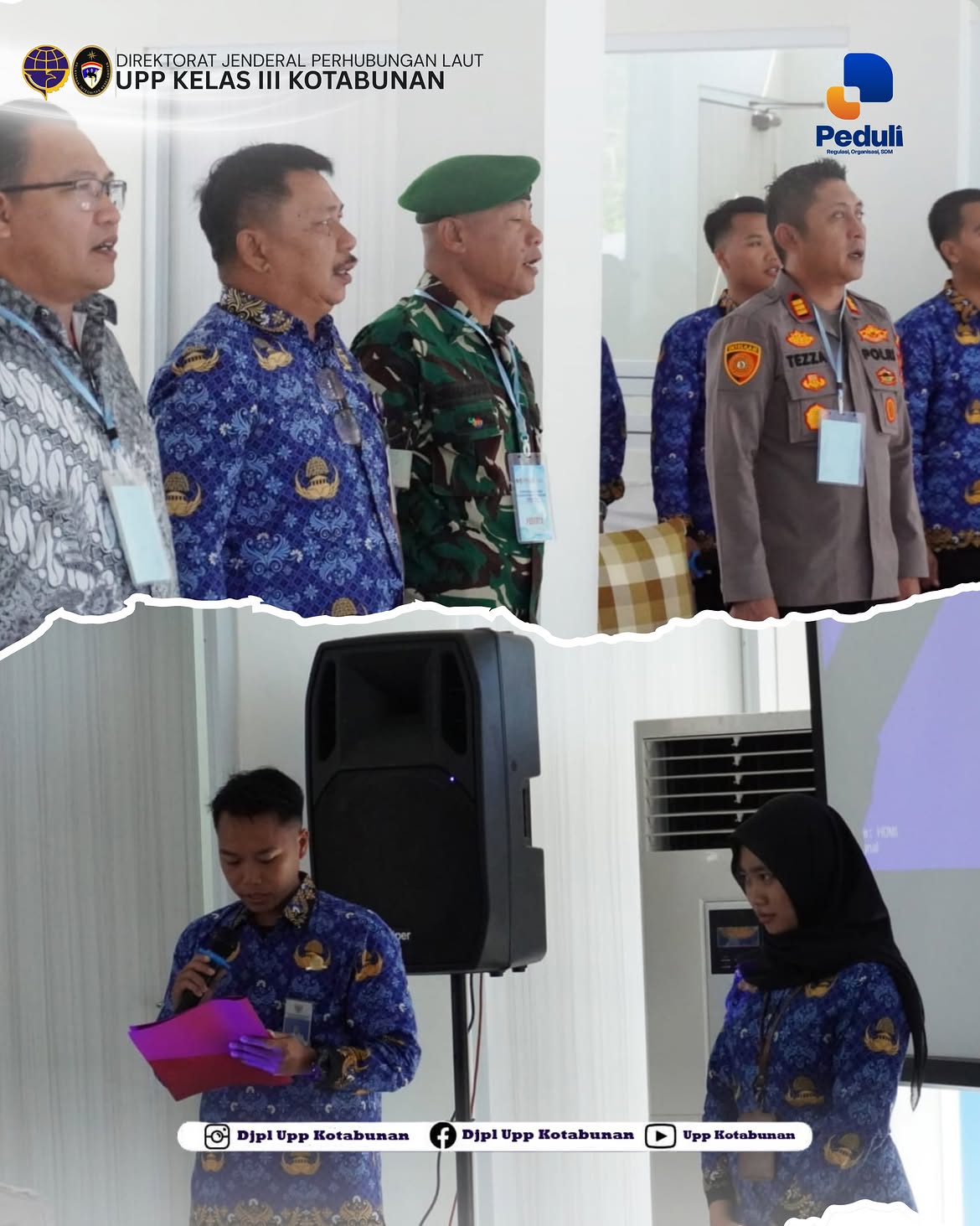 SOSIALISASI KESELAMATAN DAN KEAMANAN PELAYARAN DAN STANDARISASI PELAYANAN FASILITAS PELABUHAN KOTABUNAN
